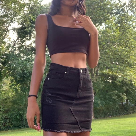 Fashion Nova Dresses & Skirts - women’s black denim skirt
